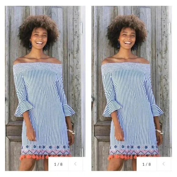 Cabana Life Dresses & Skirts - Cabana Life St Barts Coveluxe Smocked Off Shoulder Dress